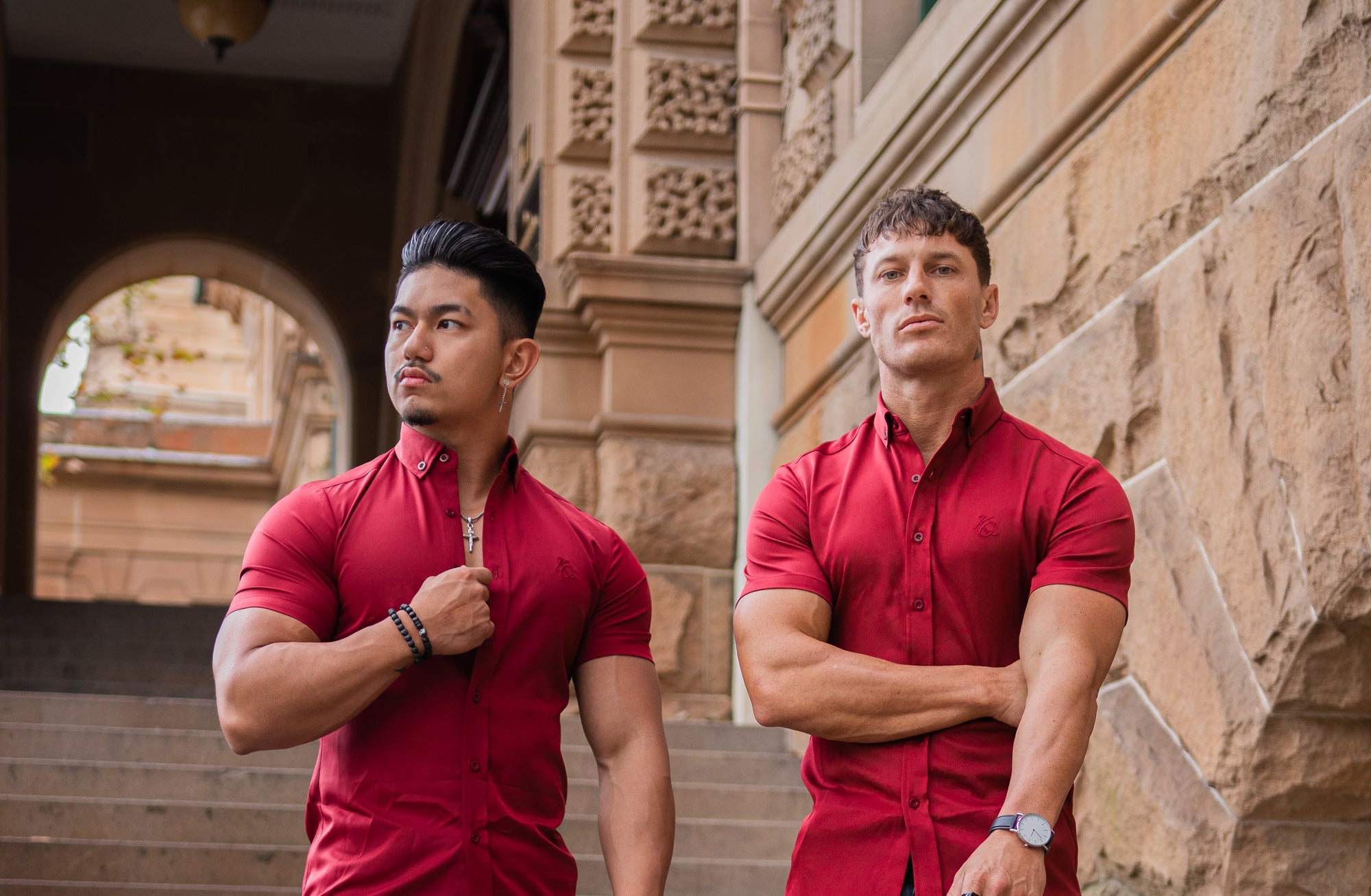 Ruby Red Muscle Fit Shirt The Story