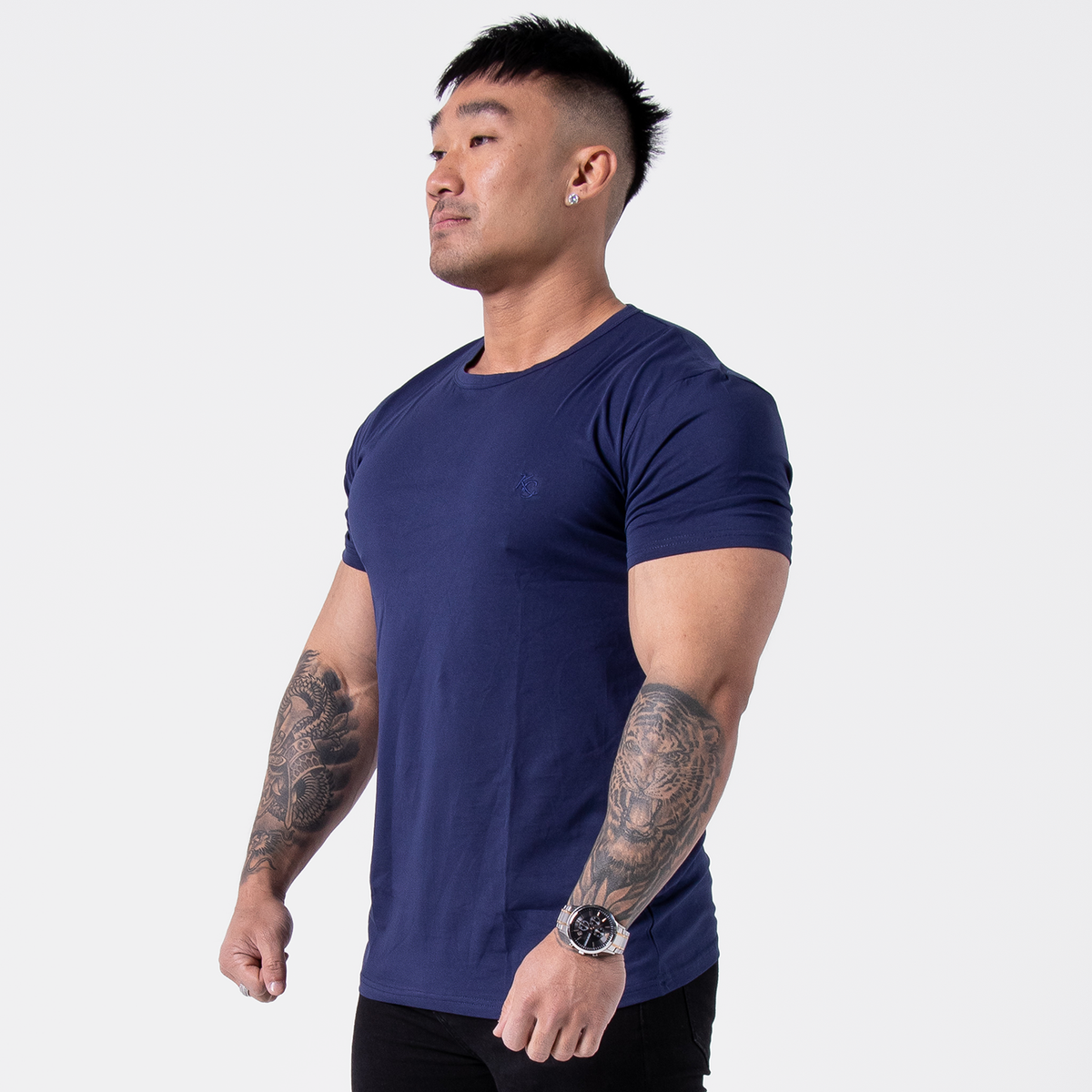 Slim Fit T-Shirt  - Navy Blue