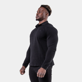 Essential Long Sleeve Polo Shirt - Black