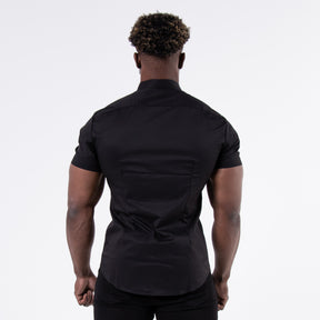 Men's Muscle Fit Short Sleeve Shirt V2 - Pitch Black