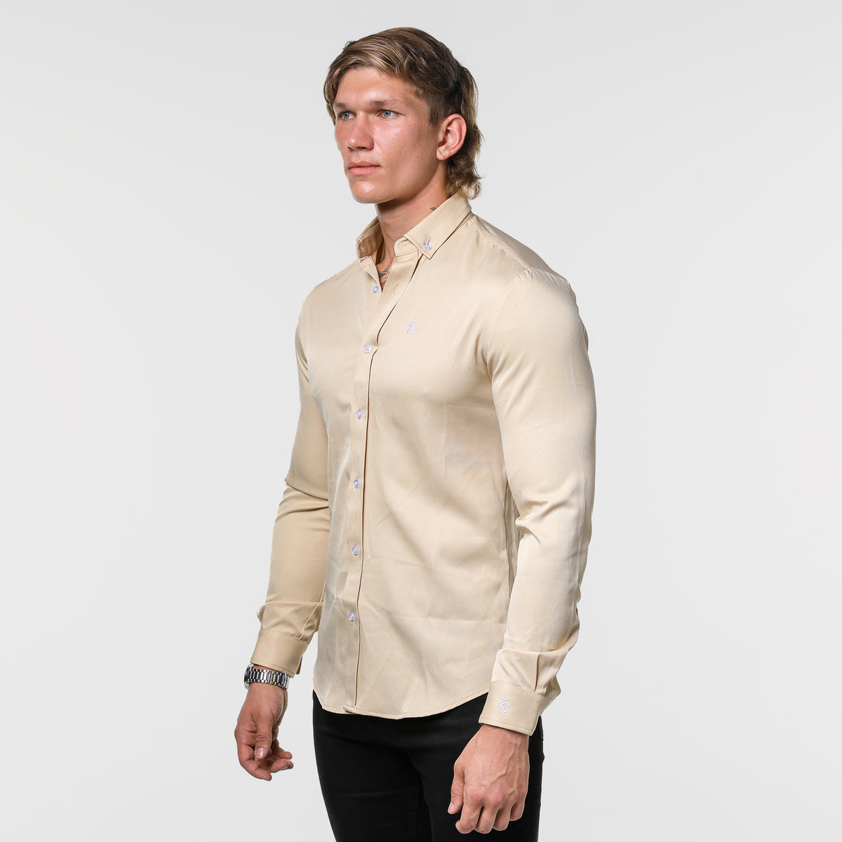 Premium Luxe Long Sleeve Shirt - GOLD