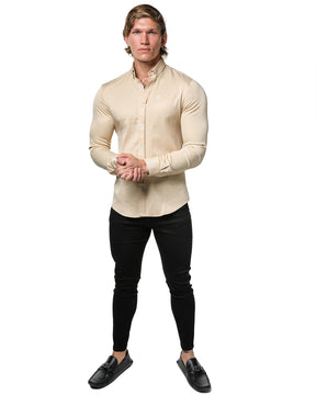 Premium Luxe Long Sleeve Shirt - GOLD
