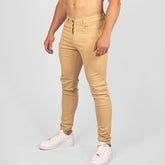 KCC Men's Premium Ultra Stretch Jeans In Sand Beige