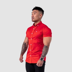 Men's Muscle Fit Short Sleeve Shirt V2 - Red