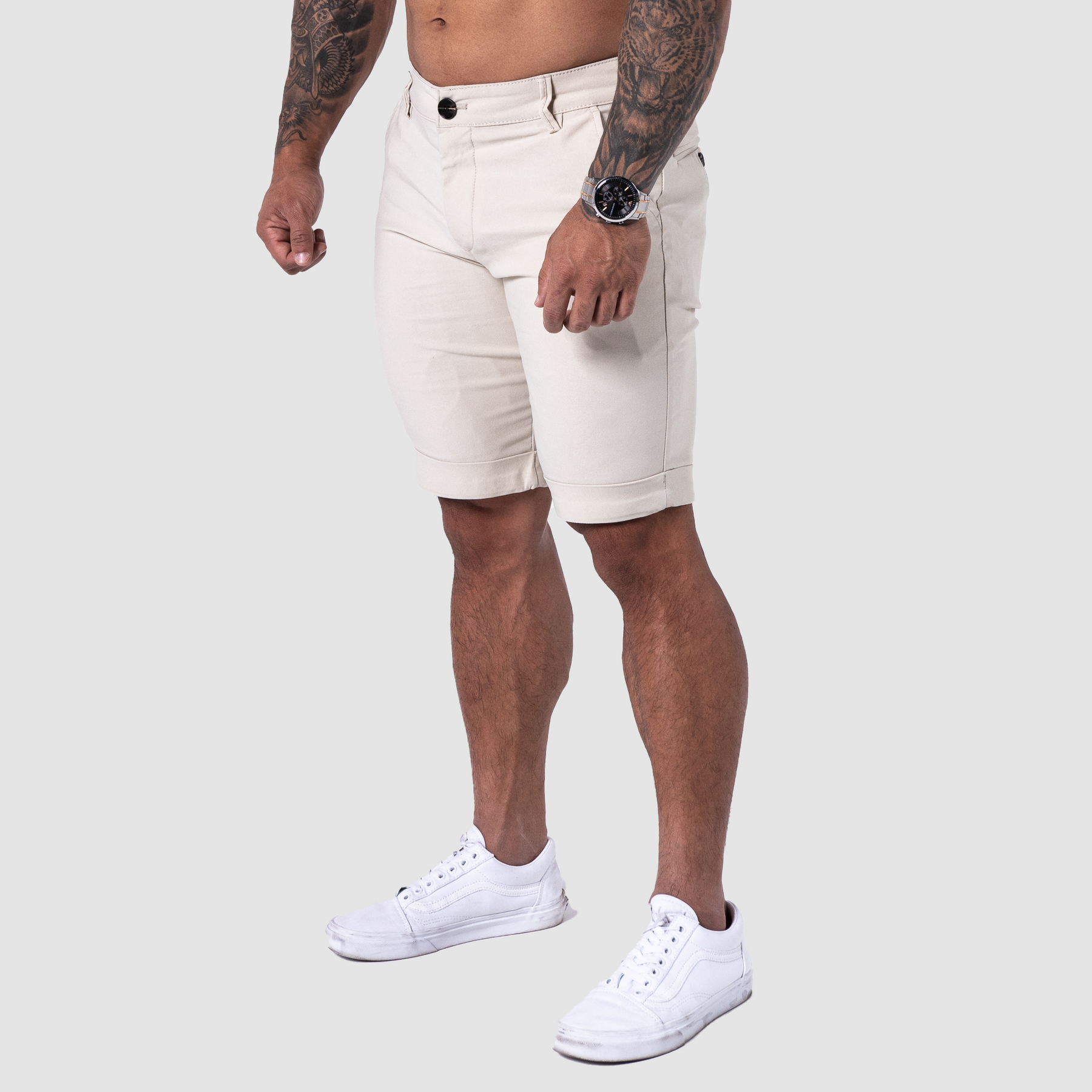Essential Chino Shorts - White/Cream