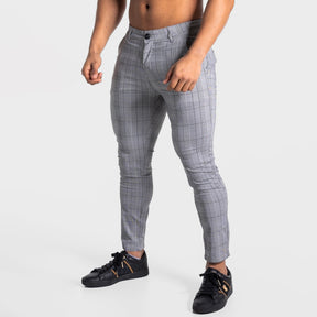 KCC Men's Premium Check Pants - Black/Grey